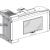 Tap-Off Unit Canalis KS, 63 A, 230–690 V, IP55, DIN Rail, White (RAL 9001), Tap-off Unit Polarity: 3L+N+PE