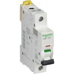 Miniature circuit-breaker, Acti9 iC60N, 1P, 6 A, B curve, 6000 A (IEC 60898-1), 10 kA (IEC 60947-2)