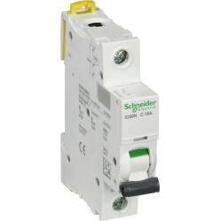 Miniature circuit-breaker, Acti9 iC60N, 1P, 16 A, C curve, 6000 A (IEC 60898-1), 10 kA (IEC 60947-2)