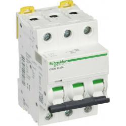 Miniature circuit-breaker, Acti9 iC60N, 3P, 25 A, C curve, 6000 A (IEC 60898-1), 10 kA (IEC 60947-2)