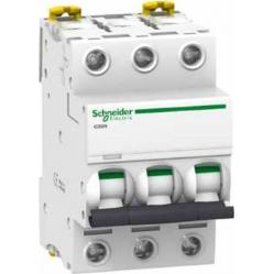 Miniature circuit-breaker, Acti9 iC60N, 3P, 63 A, C curve, 6000 A (IEC 60898-1), 10 kA (IEC 60947-2)