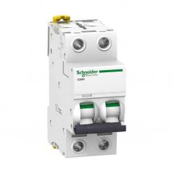 Miniature circuit-breaker, Acti9 iC60N, 2P, 4 A, D curve, 6000 A (IEC 60898-1), 50 kA (IEC 60947-2)