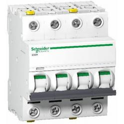 Miniature circuit-breaker, Acti9 iC60N, 4P, 16 A, D curve, 6000 A (IEC 60898-1), 10 kA (IEC 60947-2)