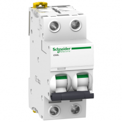 Miniature circuit-breaker, Acti9 iC60L, 2P, 6 A, B curve, 15000 A (IEC 60898-1), 25 kA (IEC 60947-2)