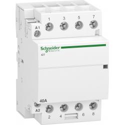contactor iCT - 4 poles - 4 NO - 40 A - 220..240 V AC