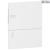 Enclosure, Resi9 MP, flush mounting, 1 row of 6 modules, IP40, white door, 1 earth + 1 neutral terminal blocks