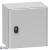 Spacial S3D plain door with mount.plate. H300xW300xD150 IP66 IK10 RAL7035.