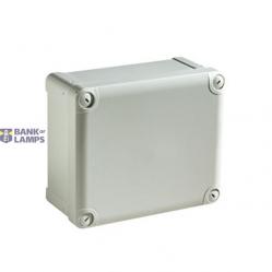 ABS box IP66 IK07 RAL7035 Int.H105W105D55 Ext.H116W116D62 Opaque cover H10