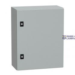 Spacial CRN plain door w/o mount.plate. H500xW400xD200 IP66 IK10 RAL7035..