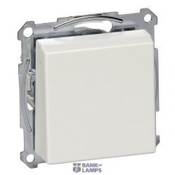 SCHUKO socket-outlet with hng.lid, screwl. term., polar white, glossy, System M