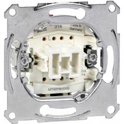 Two-way switch insert 1 pole, flush-mounted, 10 AX, AC 250 V, screwl. term.