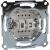 Double pbtn insrt make contact 1 pole, flush-mntd, 10 A, AC 250 V, screwl. term.