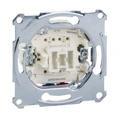 Push-button insert two-way 1 pole, flush-mounted, 10 A, AC 250 V, screwl. term.
