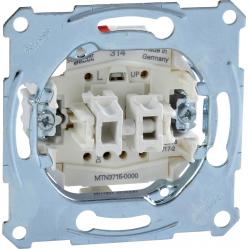 Roller shut. switch insert 1 pole, flush-mounted, 10 A, AC 250 V, screwl. term.