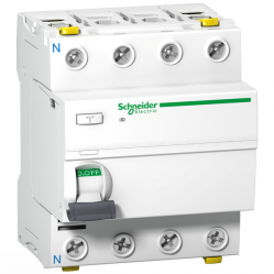 Circuit breaker iID 4P 100A 100mA A-SI (A9Z32491)