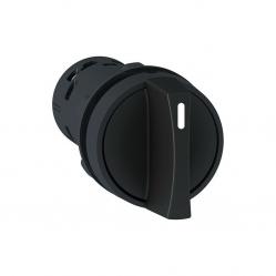 Harmony XB7, Monolithic selector switch, plastic, black, Ø22, stay put, 3 positions, stay put, 2 NO