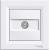Asfora, TV socket ending, 1dB, white