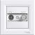 Asfora, TV-SAT ending socket, 1dB white