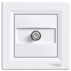 Asfora, SAT socket intermediate, 4dB, white