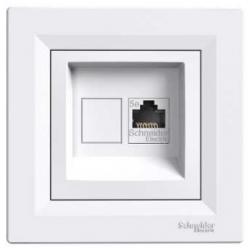 Asfora - single Data socket - RJ45 cat.5 STP, white