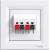 Asfora, loudspeaker socket, white