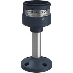 Harmony XVU, Fixing plate with 100 mm aluminium pole for modular tower lights, black, Ø60