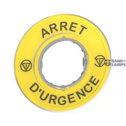 Emergency stop label 3D ''arrêt d'urgence''