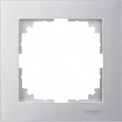 M-Pure frame, 1-gang, aluminium