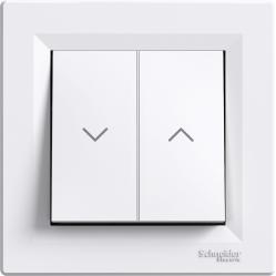 Asfora Blind Control Switch White, without screws, with frame
