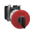 Harmony XB4, Emergency stop switching off, metal, red mushroom Ø40, Ø22, trigger latching key release, 1 NC