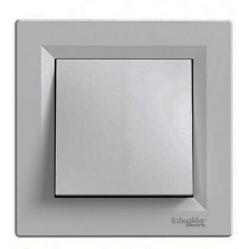 Asfora-1p 2way switch-10AX screwless alu