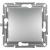 Asfora - 1pole switch, screw terminals, wo frame, aluminium
