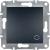 Asfora - 1pole 2way switch, screw terminals, wo frame, anthracite