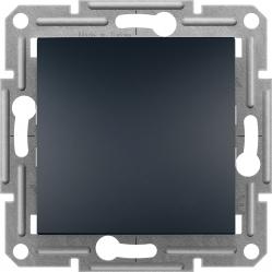 Asfora - intermediate switch, screwless terminals, wo frame, anthracite