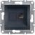 Asfora - Data socket cat5e UTP, wo frame, anthracite