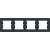 Horizontal 4-gang frame, anthracite
