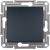 Asfora - 1pole pushbutton, screwless terminals, wo frame, anthracite