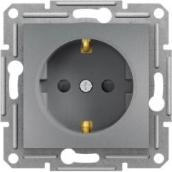 Asfora-socket outlet sideE-16A shutt steel