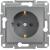 Asfora-socket outlet sideE-16A shutt steel