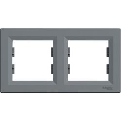 Asfora-horizontal 2-gang frame-steel