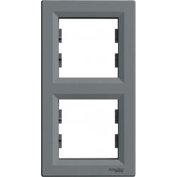 Asfora-vertical 2-gang frame-steel