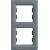 Asfora-vertical 2-gang frame-steel