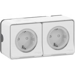 Mureva Styl K.Ligzda dubu lta, 16A ,Balta,IP55 IK08