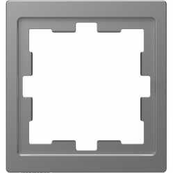 D-Life frame, 1-gang, stainless steel