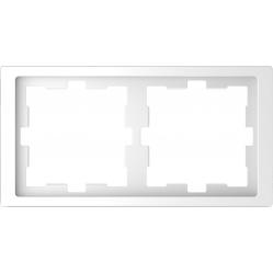 D-Life frame, 2-gang, lotus white