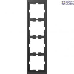 D-Life frame, 4-gang, anthracite