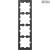 D-Life frame, 4-gang, anthracite