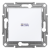 Asfora - 1pole switch - 10AX screwless, white wo frame