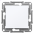 Asfora - 1pole 2way switch -10AX screwless, white wo frame