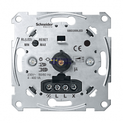 Universal rotary dimmer insert for LED lamps